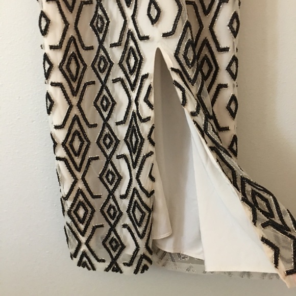 ALICE + OLIVIA Arlette Midi Dress Black/Cream Size 2 - Picture 6 of 12